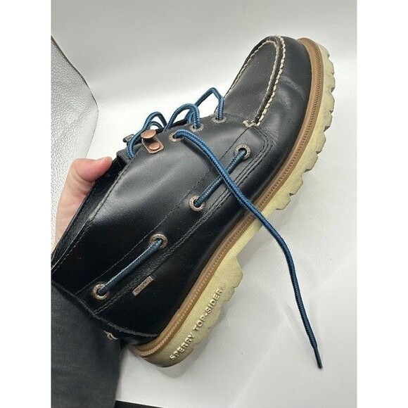 Sperry Authentic Original Chukka Navy Blue Leather Boat Shoe /  Mens 7.5 main image 9